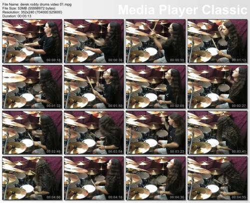 Derek Roddy Drums Video / ����� ����� ������ ����� (Derek Roddy) [2003 �., ����������, DVDRip]